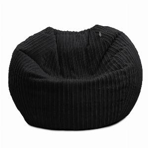 Debenhams rucomfy Beanbags rucomfy Indoor Classic Kids Bean Bag Chair Jumbo Cord Slouchbag in Black 7081446469654
