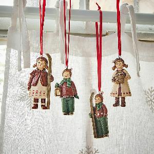 Lot de 4 figurines à suspendre Helgelund