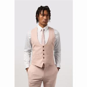 Antique Rogue Slim Fit Blake Peach Waistcoat