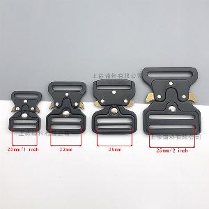 Stock 20mm 25mm 32mm 38mm 50mm Tactical Belt Zinc Alloy Metal Black Buckle for Men