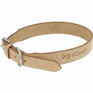 Collier pour chien en cuir naturel Diego  Louna