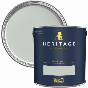 Dulux Heritage Velvet Matt Paint 1L Green Slate High Quality Matt Emulsion Paint