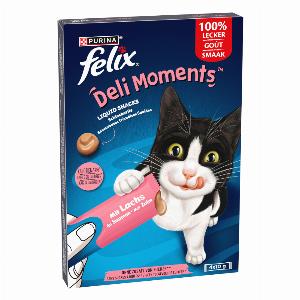 Économisez 25  sur le lot de 16 x 10 g de friandises Felix au saumon