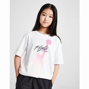Jordan Girls Fade Jumpman TShirt Junior  White