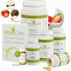 VitaCare 21TageStoffwechselkur mit Globuli  Daily One Proteinshake Erdbeere