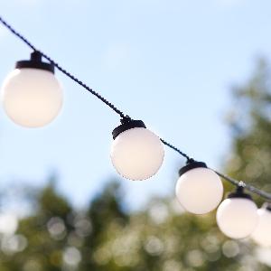 Guirlande Guinguette Festival 30 Ampoules à LED Blanc Chaud