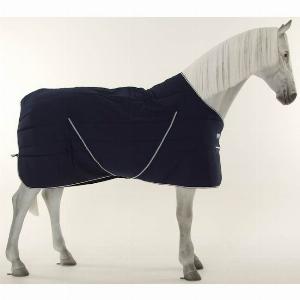 Couverture décurie Horseware Rambo 400g  Marine  Blanc 50 de remise