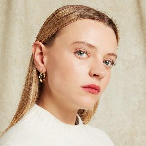 14K Gold Plated Luna Lip Hoop Earrings 14K Gold Plated Luna Lip Hoop Earrings