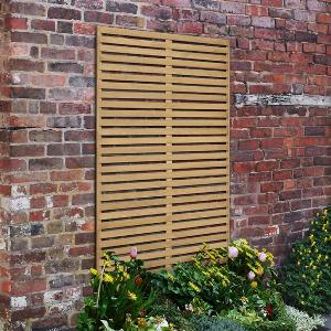 Forest 6 x 3 Pressure Treated Slatted Trellis Panel 18m x 09m