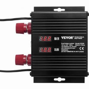 VEVOR 250 AMP Spannungsgesteuertes Trennrelais 12 V24 V Universal VSR Spannungsempfindliches Relais Batterie Isolator für Auto LKW ATV RV Batterie Starter Controller Netzschalter