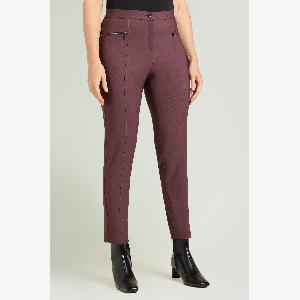 Luisa viola pantaloni skinny con zip donna