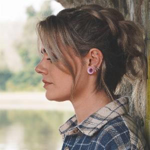 Blossom Pearl Silicone Double Flare Tunnel