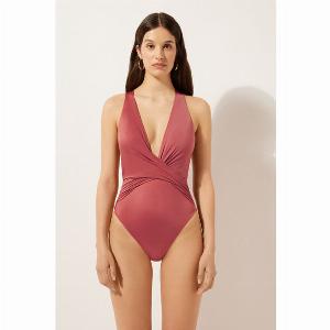 Calzedonia Maillot une Pièce Cairo Femme Marron Taille M