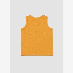OVS Fagottino Orangefarbene Tigerdruck Unterhemd Junge Hellorange Größe 3036
