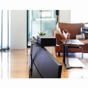 Floating UnderOver TV Accessory Shelf Universal Easy WallTV Mounting for Consoles  Digital TV  Cable  Boxes 19x16cm