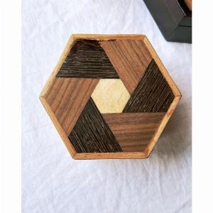 Get 12 Discount on Hex Woodwork Box  Style 4