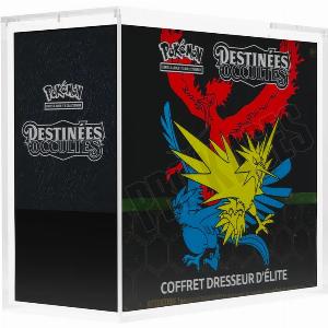 Protection acrylique coffret dresseur delite etb pokemon  prokases