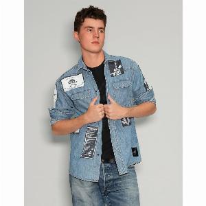 Denim Patched Shirt