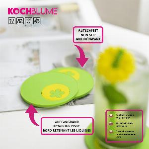Multiuntersetzer aus Silikon 9 Teile in Limette jetzt für 3795  mit 2  Rabatt