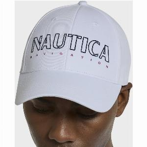 NAUTICA Mens Alpine Cap White