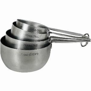 Set mit 4 EdelstahlMessbechern von Big Green Egg jetzt 2860  statt 33  13