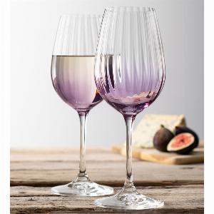 Galway Crystal Erne Amethyst Wine Set of 2 now 1195 60 Discount