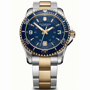 Victorinox Swiss Army Maverick Quartz Blue Dial Stainless Steel Strap Mens Watch 241789