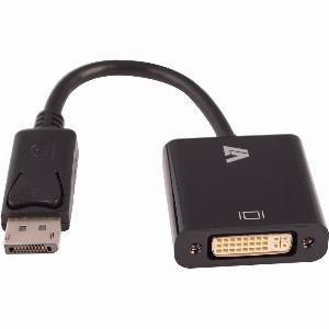 Get 21 Discount on V7 Black DisplayPort Male to DVII Female Adapter