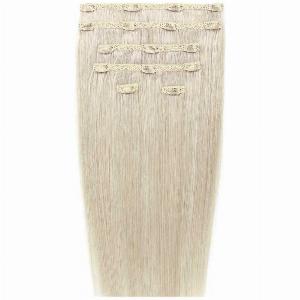 Enjoy 15 Discount on 20 Double Hair ClipIn Extensions  Pure Platinum