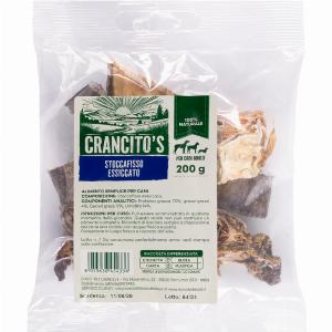 Crancitos snack naturale per cani Adult Stoccafisso Essiccato  200gr  1 ORDINE scegli lo sconto BZR5  BZR20  200 punti fedeltà