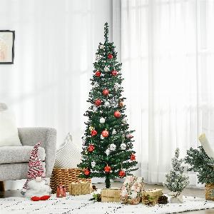 HOMCOM Weihnachtsbaum 15 m PVC Grün zerlegbar 294 Äste jetzt 2990  14  Rabatt