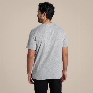 Craghoppers Mens Lucent II Short Sleeved TShirt Light Grey Marl AOC