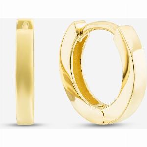 4 off 9ct yellow gold hinged hoop earrings EBE011