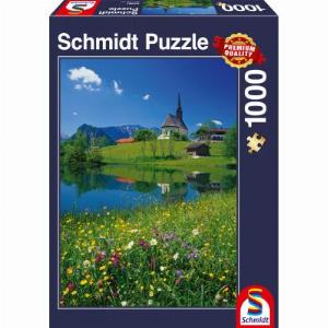 Schmidt Spiele Inzell Einsiedlhof und Kirche St Nikolaus 1000 Teile Puzzle SchmidtSpiele57391