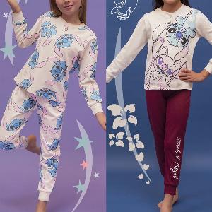 Baronio Sconto del 20% su pigiama caldo per bambina Lilo Stitch in cotone 8052201630281