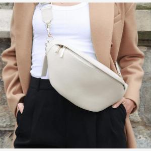 Hampstead Luxe Leather Sling Bag for Women in Stone Now 7920 Save 20
