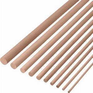 Bâtons en hêtre pour bricolage  1000 mm Ø 8 mm 20  de réduction