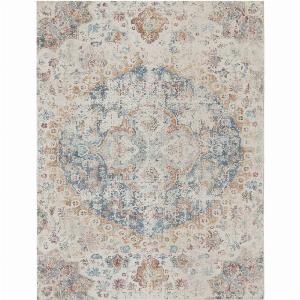 Tappeto per interni ed esterni Torino cremablu 80x150 cm