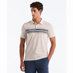 Enjoy 50 Discount on Birdseye Pique MultiStripe Polo Shirt in Birch