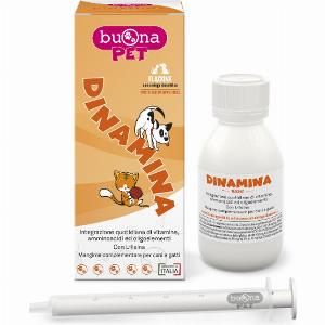 Buona Pet Dinamina Mangime Complementare per Cani e Gatti   1 flacone  60 gr  1 ORDINE scegli lo sconto BZR5  BZR20  200 punti fedeltà  Integratori per cani