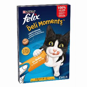 Profitez de 25 de réduction sur 4x10g de friandises au poulet pour chats Felix Deli Moments