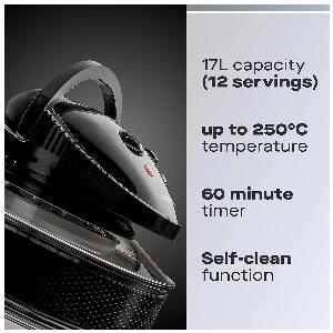 Daewoo SDA1032GE1 17L DELUXE Halogen Single Zone Air Fryer Black 1400W