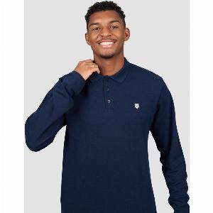 Get 50 Off on a Navy LongSleeved Polo Shirt
