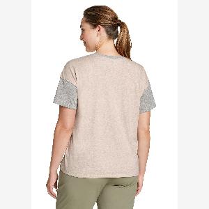 Eddie Bauer  Myriad TShirt im Colorblock Damen Natur Gr XXL