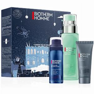 Biotherm Homme Aquapower Gift Set 75ml Aquapower Advanced Gel  4ml Basic Line Cleanser  50ml Foam Shaver