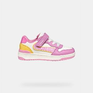 GEOX Schuhe Washiba Mädchen Dunkelrosagelb