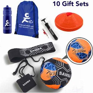 Get 84 Discount on 2in1 Football Skills Trainer with Cones  Pump Set