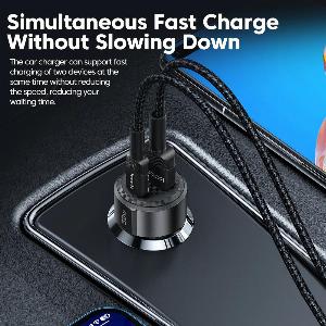 Toocki 50W USB C Autoladegerät Typ C PD20W QC30 AutotelefonLadegerät Schnellladung für iPhone Samsung Xiaomi Huawei