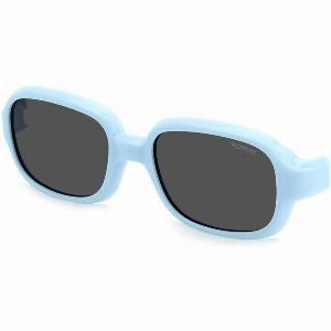 Polaroid Enfant PLD K003 CLON MVUM9 Lunettes de soleil Bio polyamide Bleu clair Gris Carré Polarisé Clipon