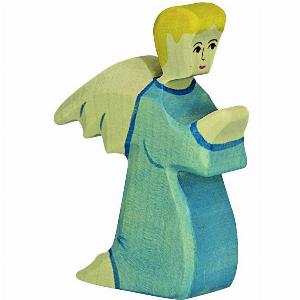 Holztiger Engel kniend